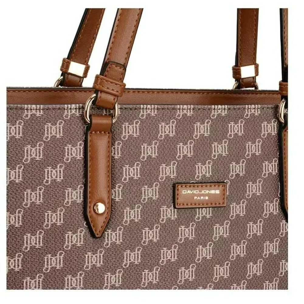 David Jones Beige‎ and Brown Shoulder Bag